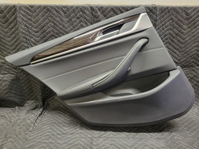 BMW G30/G31 5-Series Rear Left Door Card Dakota Exclusive Schwarz 51427477141