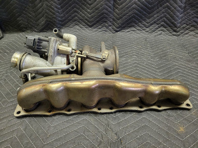 BMW F32 4-Series N55 Engine Turbocharger With Exhaust Manifold 95K Miles 11657643115