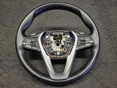 BMW G30/G31 5-Series Leather Sport Paddle Shifter Steering Wheel 32306871732