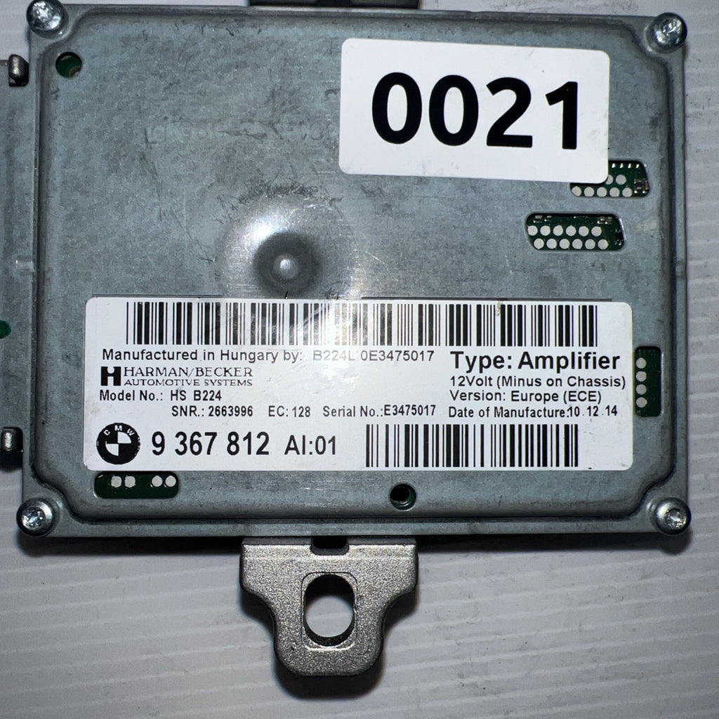2011-2016 BMW F10 528i 535i 550i Harman Becker HS B101 AMP Amplifier OEM 9367812