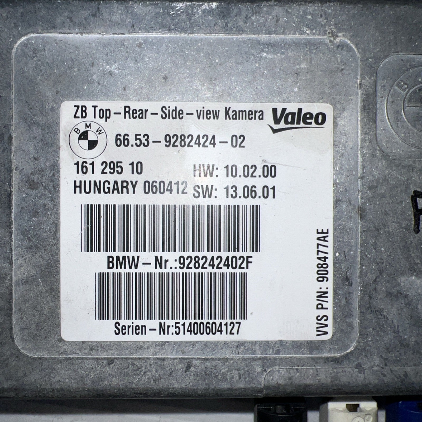 2011-2013 BMW F10 550Xi Top Rear View Camera Control Module 66.53-9282424-02 OEM