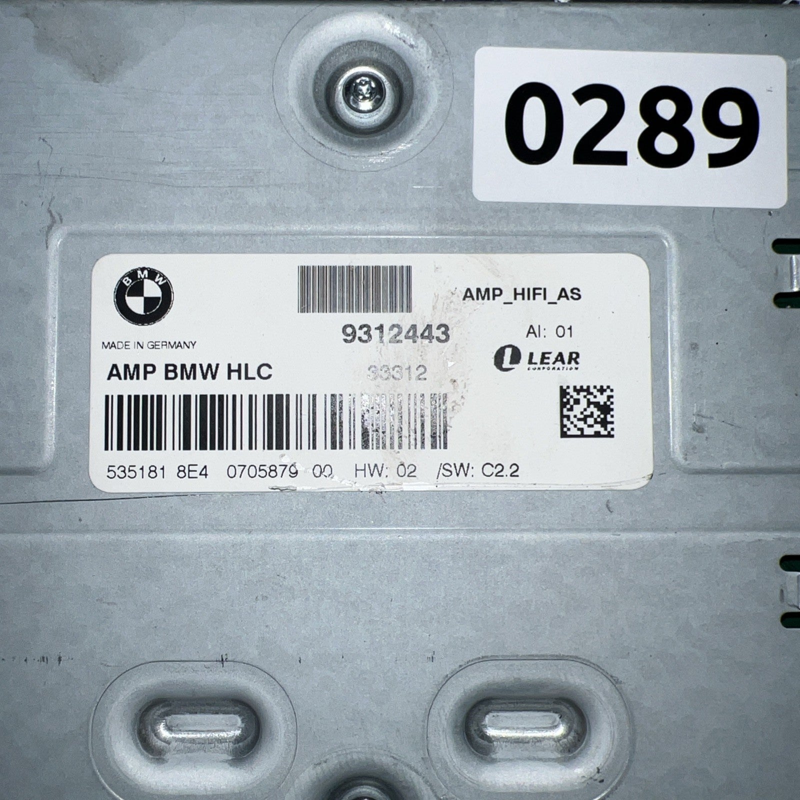 2012-2015 BMW X1 Radio Amplifier Amp OEM 9312443