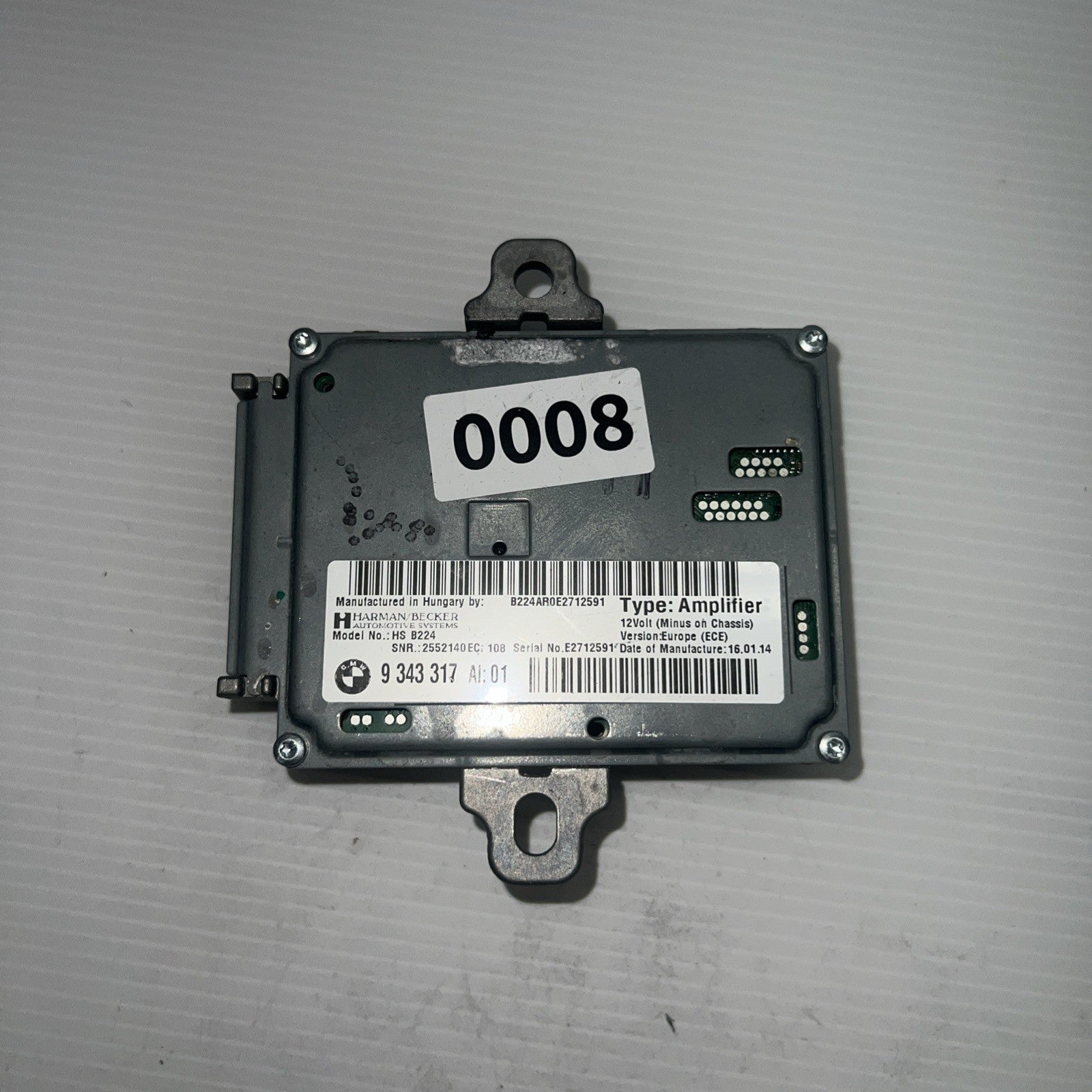 2011-2016 BMW F10 528i 535i 550i Harman Becker HS B101 AMP Amplifier 93433170