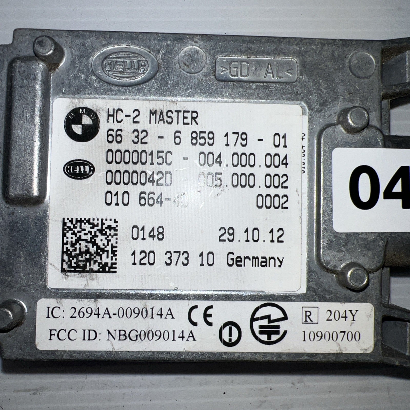 2011-2016 BMW 550i 535i F10 LEFT REAR MASTER LANE CHANGE SENSOR OEM 6859179