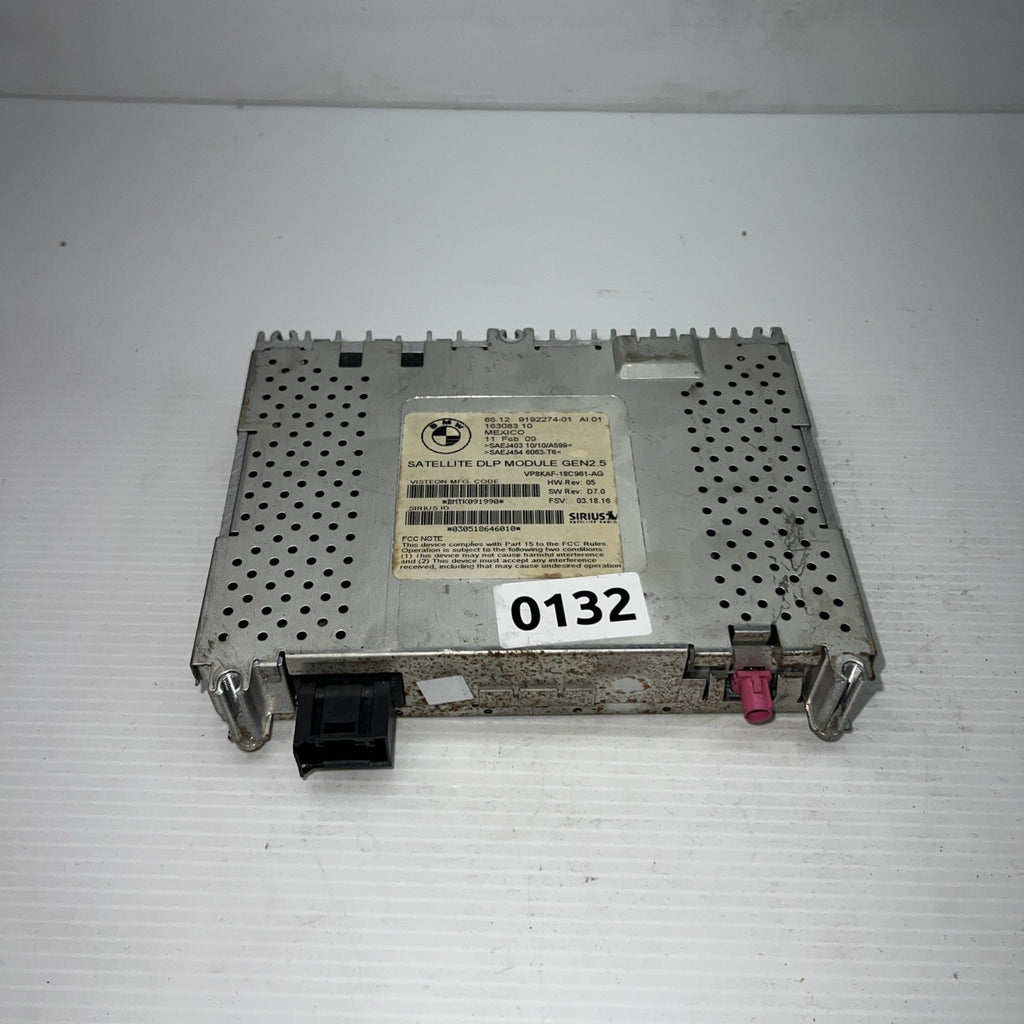 BMW/ X5 1 3 5 6 7 X6 Z4 SERIES OEM SATELLITE RADIO MODULE SIRIUS GEN2.5  9192274