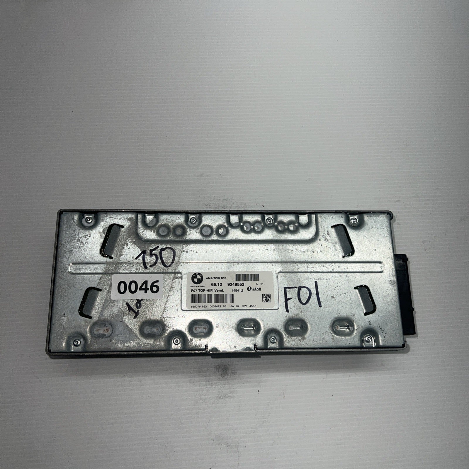 2010-15 BMW 750Li F01 F02 Top Hifi Stereo Sound Audio Amplifier 65129248552 Oem