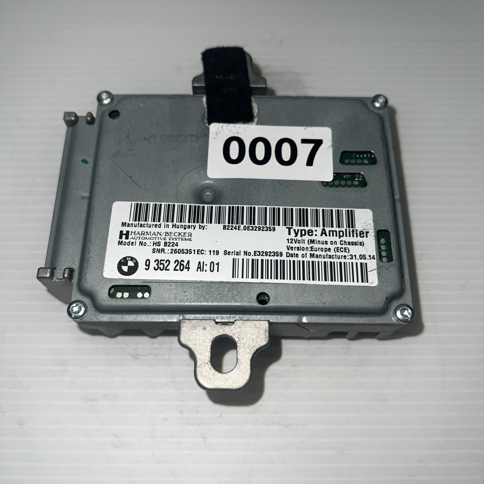 2011-2016 BMW F10 528i 535i 550i Harman Becker HS B101 AMP Amplifier 9352264 OEM