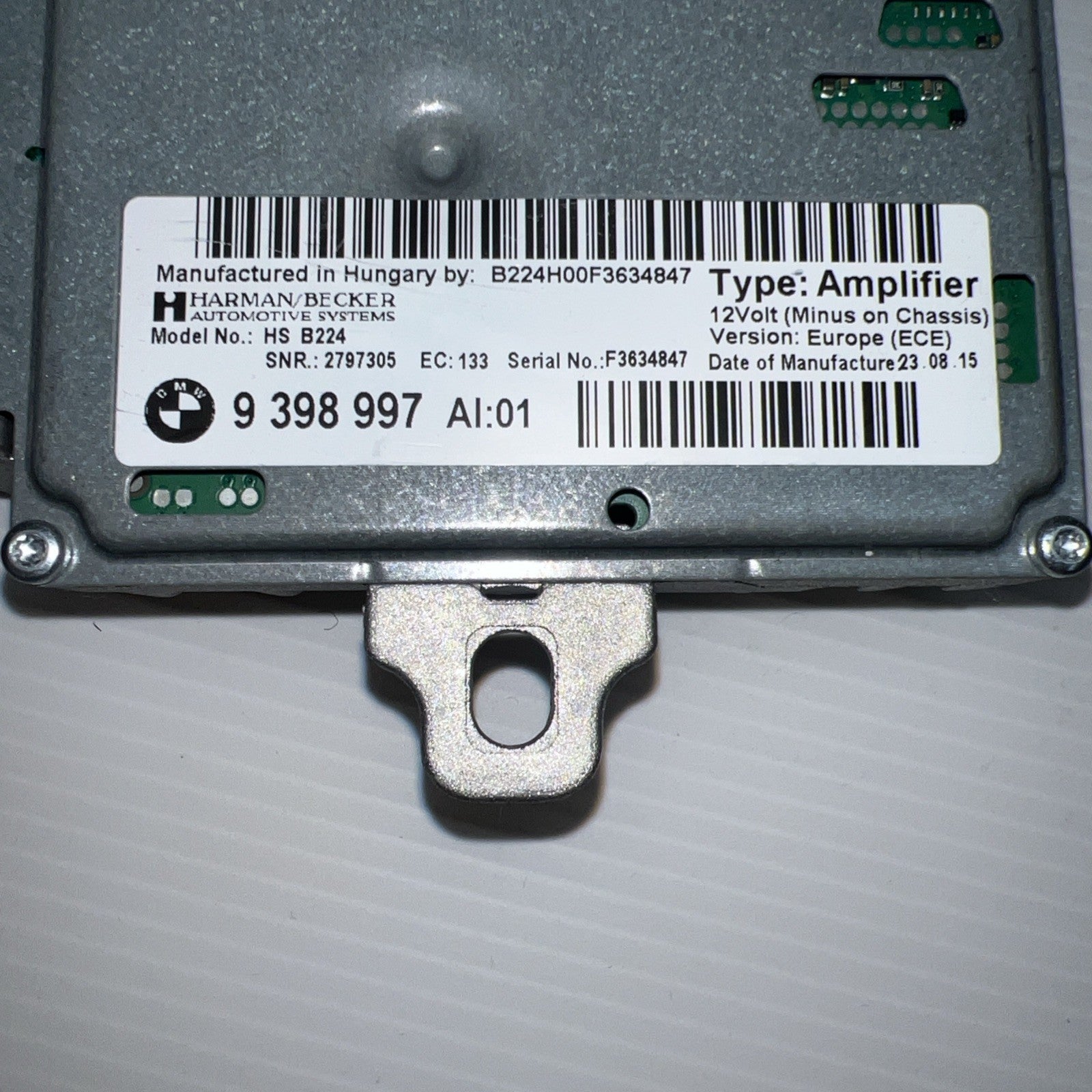 2011-2016 BMW F10 528i 535i 550i Harman Becker HS B101 AMP Amplifier 939899701