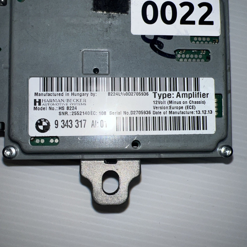 2011-2016 BMW F10 528i 535i 550i Harman Becker HS B101 AMP Amplifier 93433170