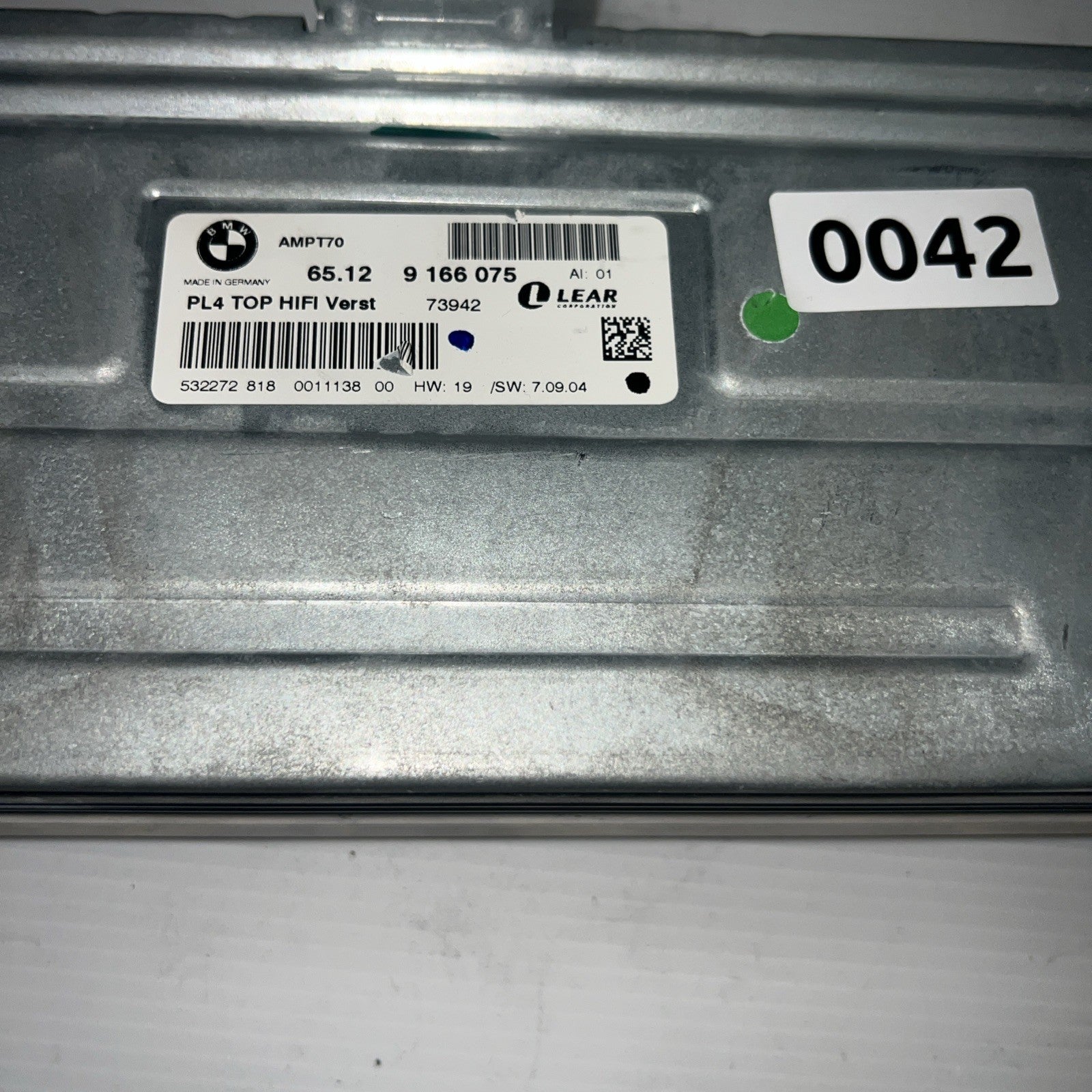 2007-2009 BMW E70 X5 TOP HI-FI Harman Becker Audio Amplifier AMP 9166075 OEM