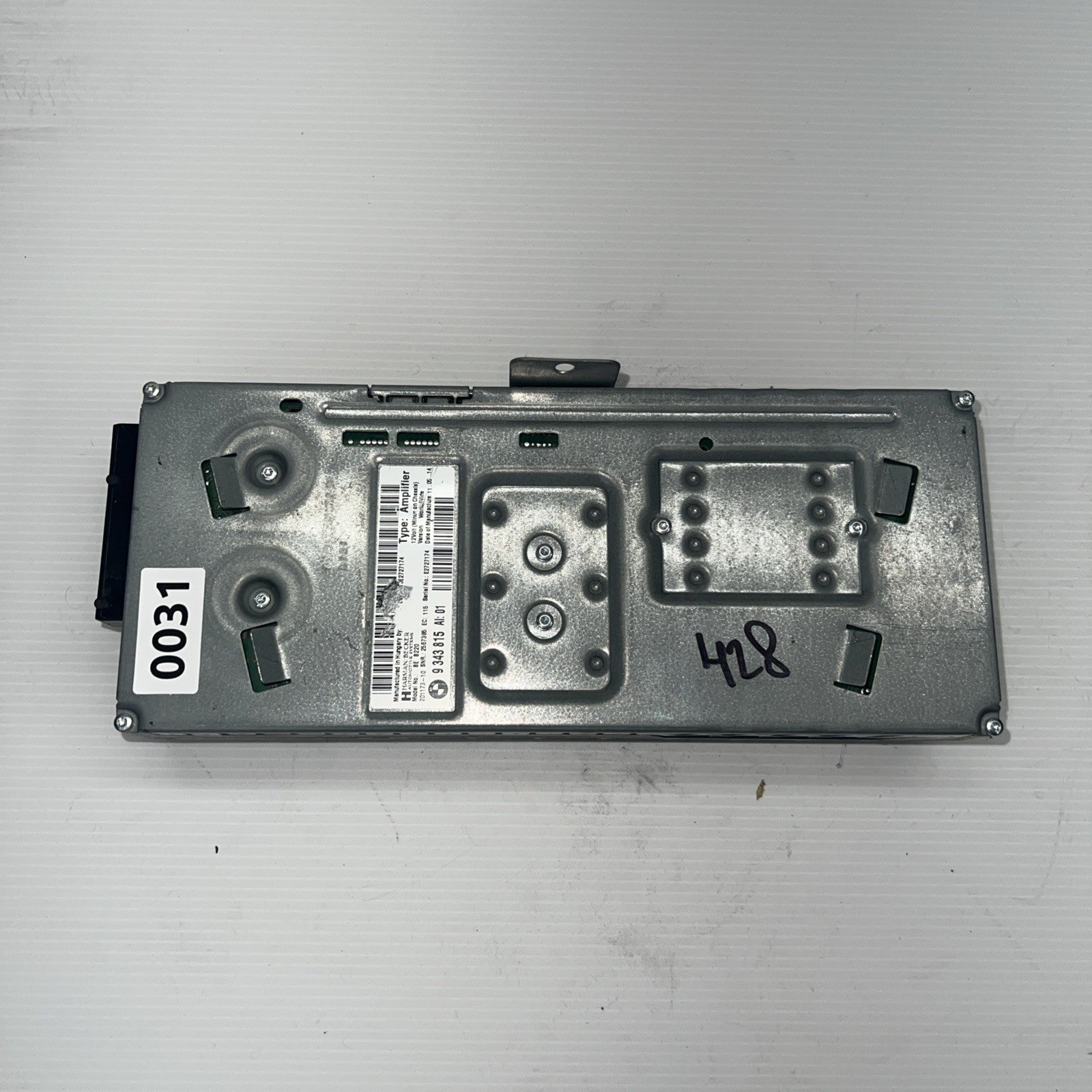 BMW Harman Kardon Amplifier OEM 9343815 F10 F13 F06 F15 F30 F31 F32 F33 F34 F36
