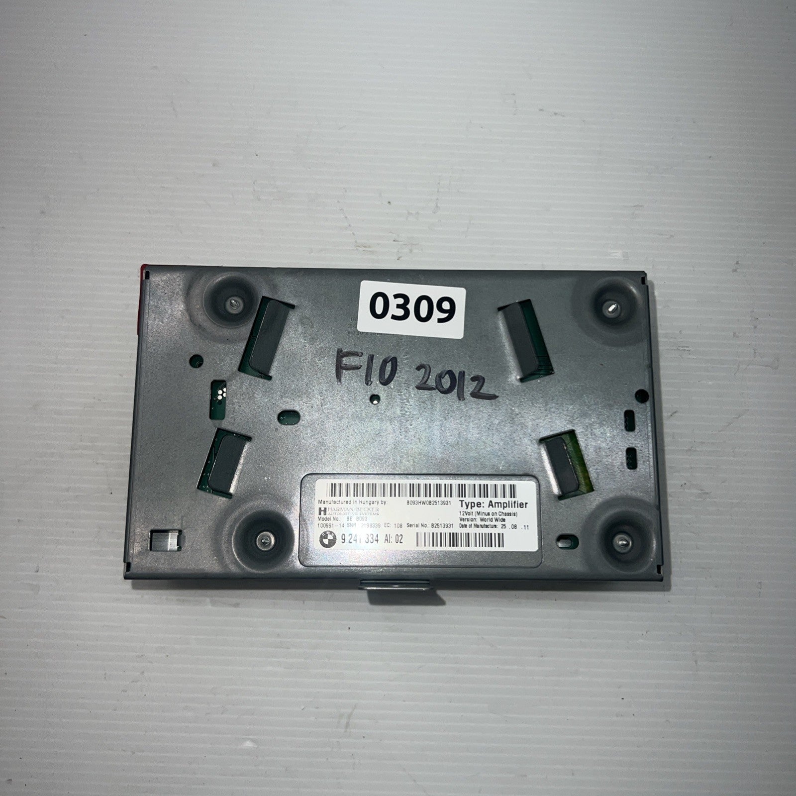 2011 BMW 535i OEM Harman/Kardon Radio Audio Sound Amplifier 9241334 2010-2013