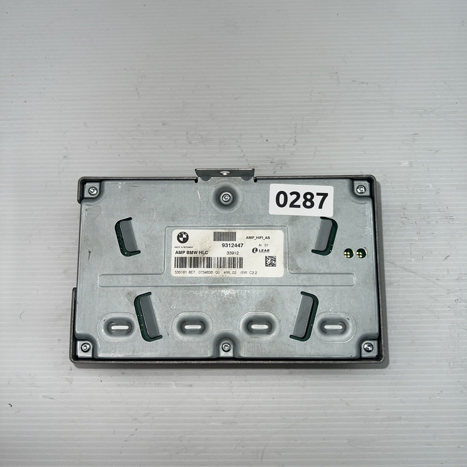 12-15 BMW 328 F30 Lear Hifi Audio System Amplifier OEM 9312447