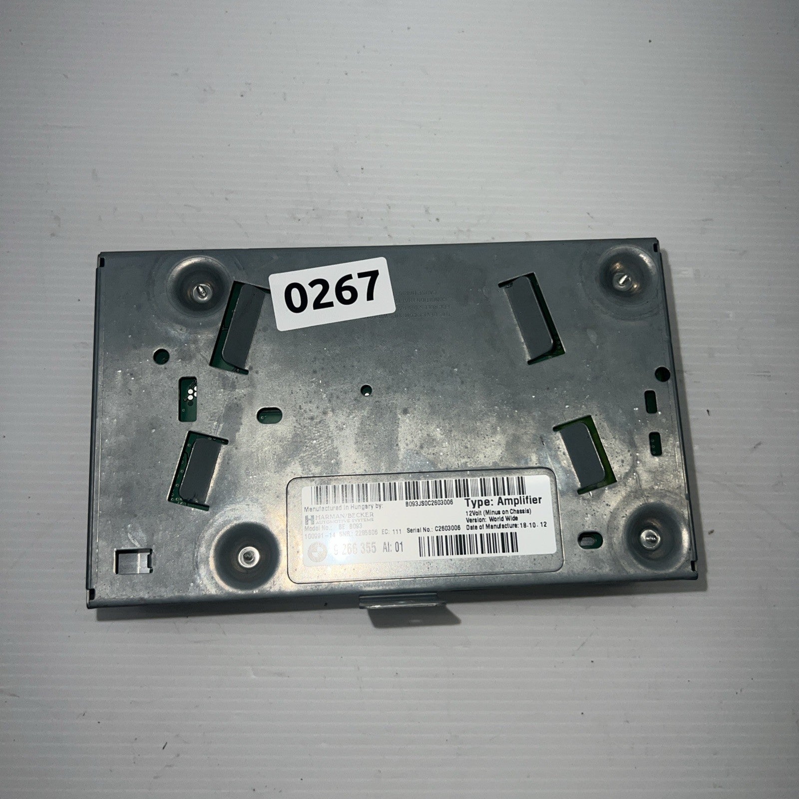 2011 - 2016 BMW F10 528 535 550 Hi-Fi Stereo Audio Amplifier Amp OEM 9266355