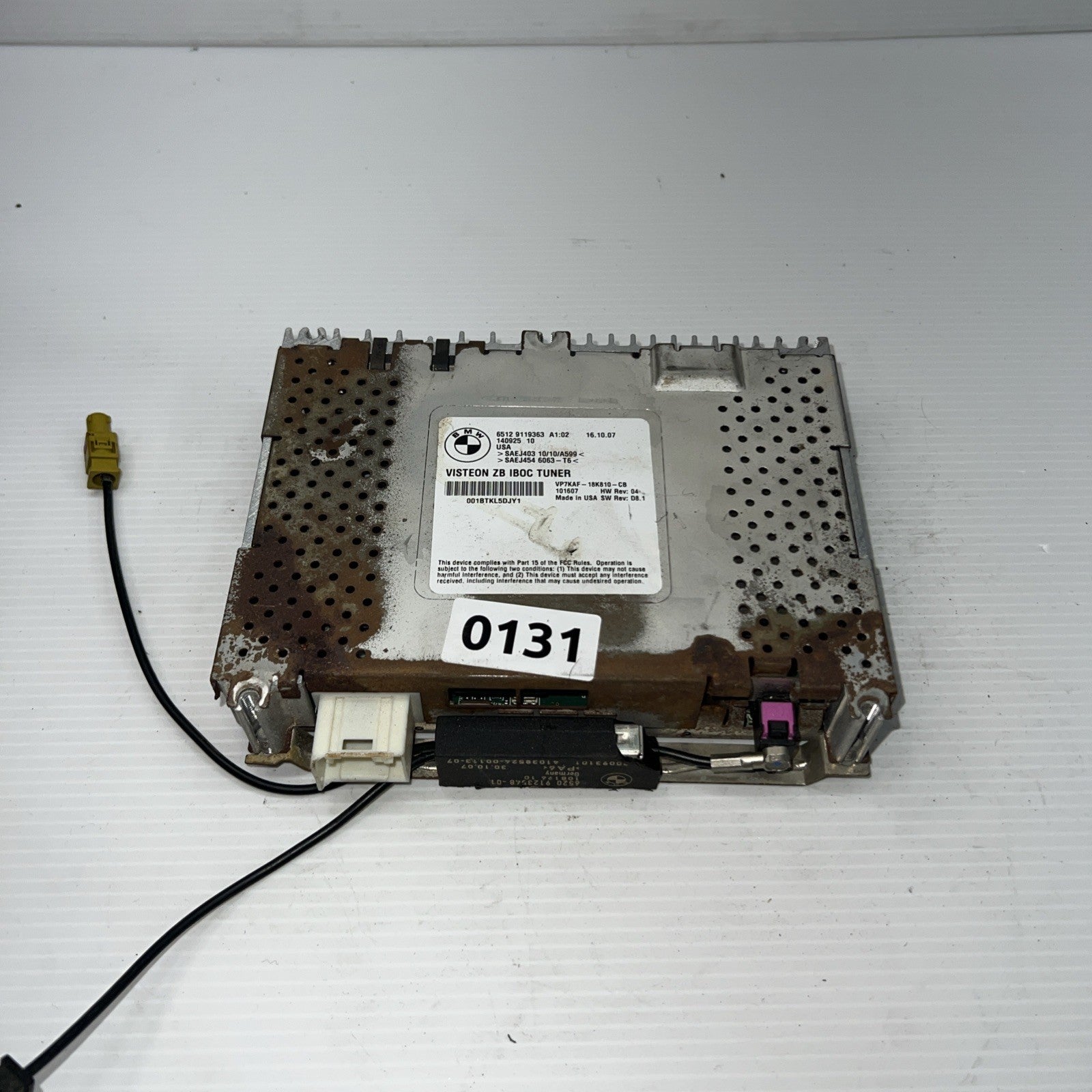 9119363 2006 BMW 750Li E66 Satellite Radio Receiver Tuner Module - 65129119363