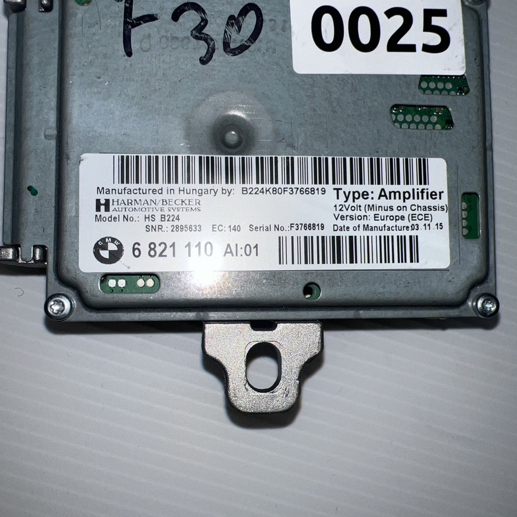 2011-2016 BMW F10 528i 535i 550i Harman Becker HS B101 AMP Amplifier 682111001