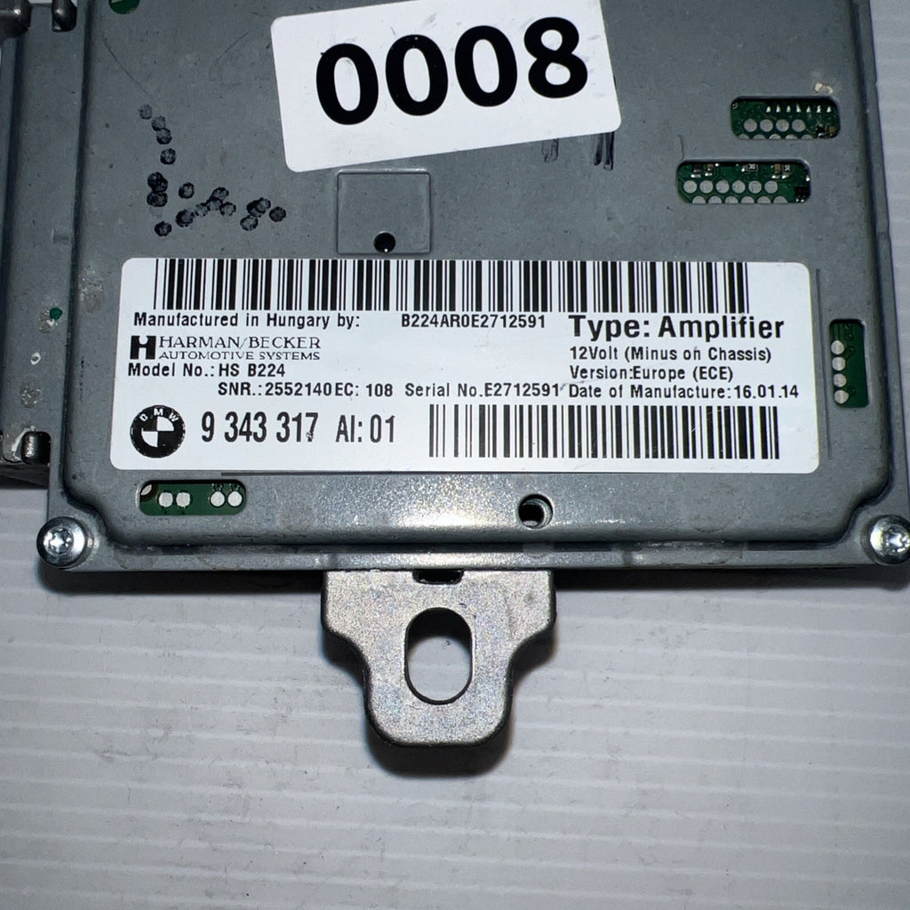 2011-2016 BMW F10 528i 535i 550i Harman Becker HS B101 AMP Amplifier 93433170