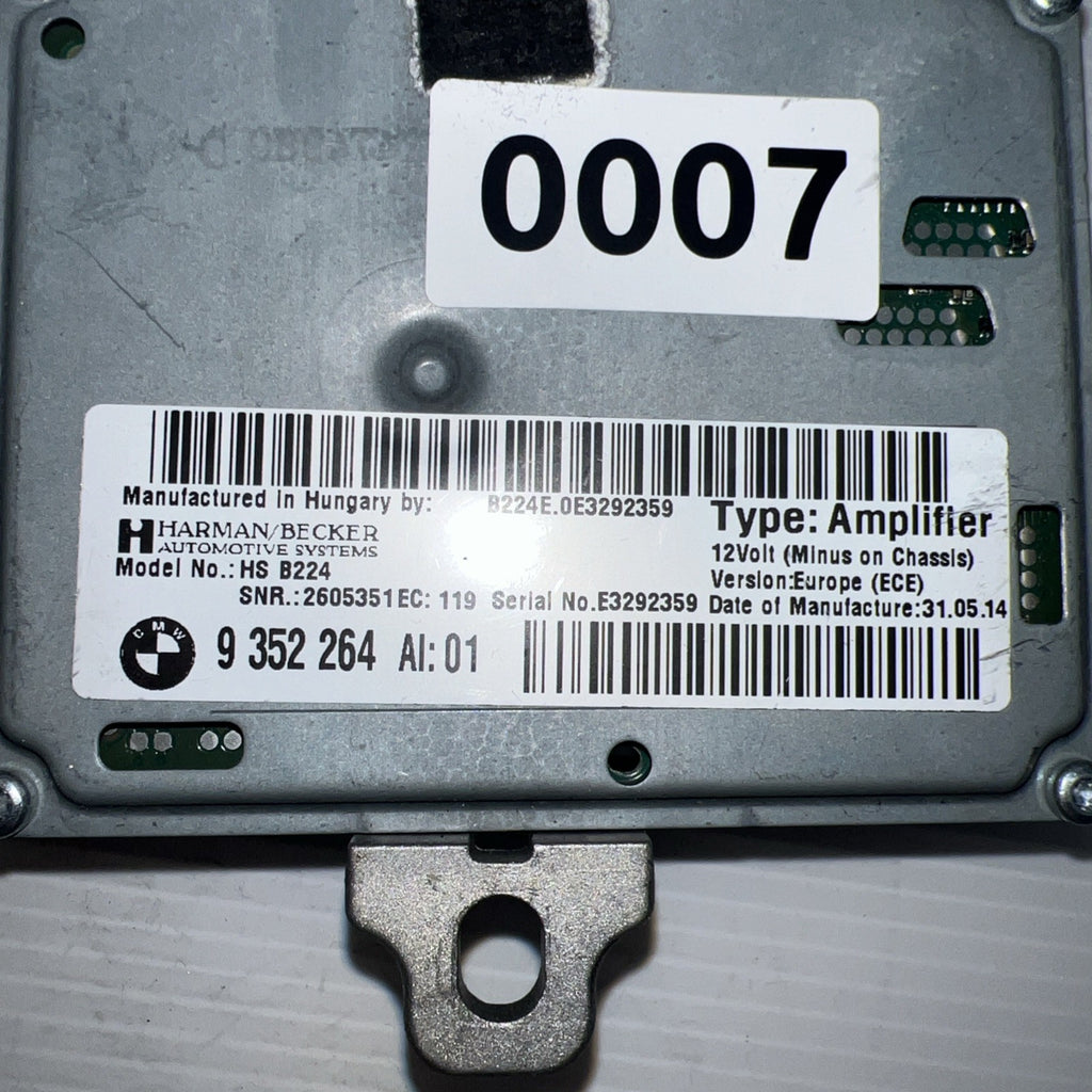 2011-2016 BMW F10 528i 535i 550i Harman Becker HS B101 AMP Amplifier 9352264 OEM