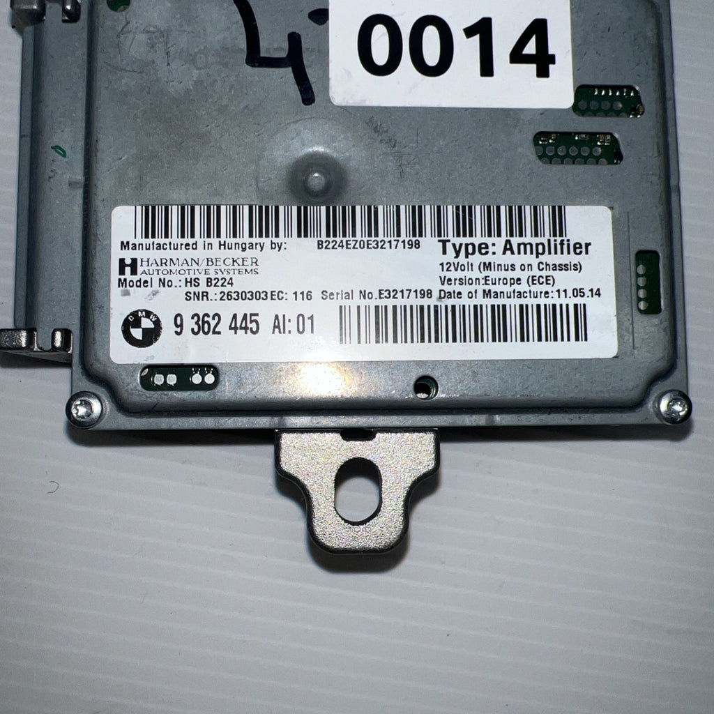 2011-2016 BMW F10 528i 535i 550i Harman Becker HS B101 AMP Amplifier 936244501