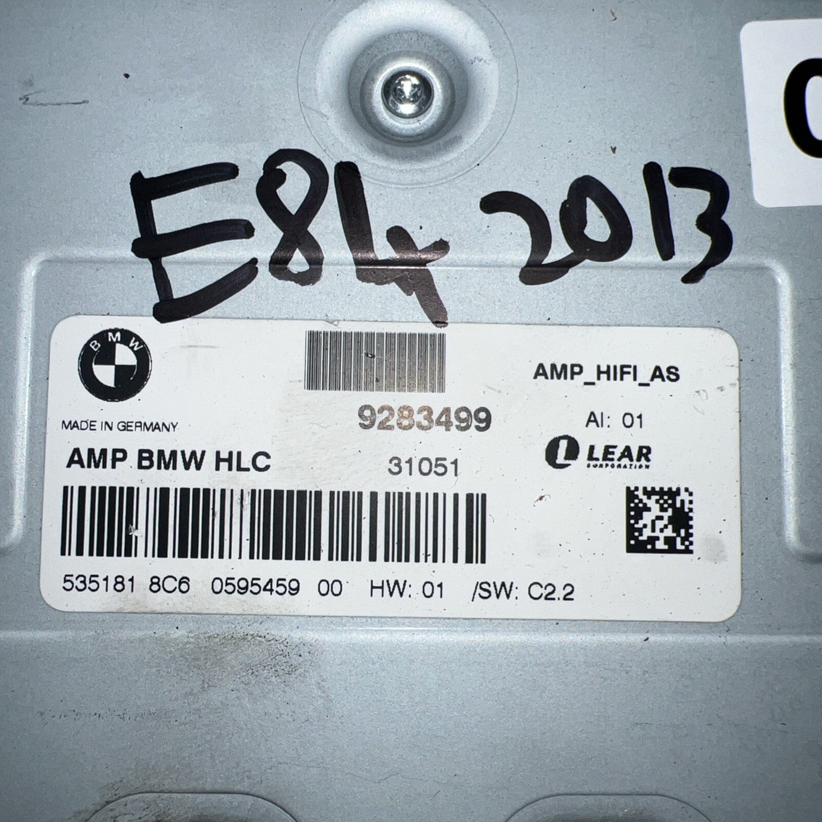 2012 2013 2014 2015 BMW X1 RADIO STEREO AUDIO AMP AMPLIFIER LEAR OEM 9283499