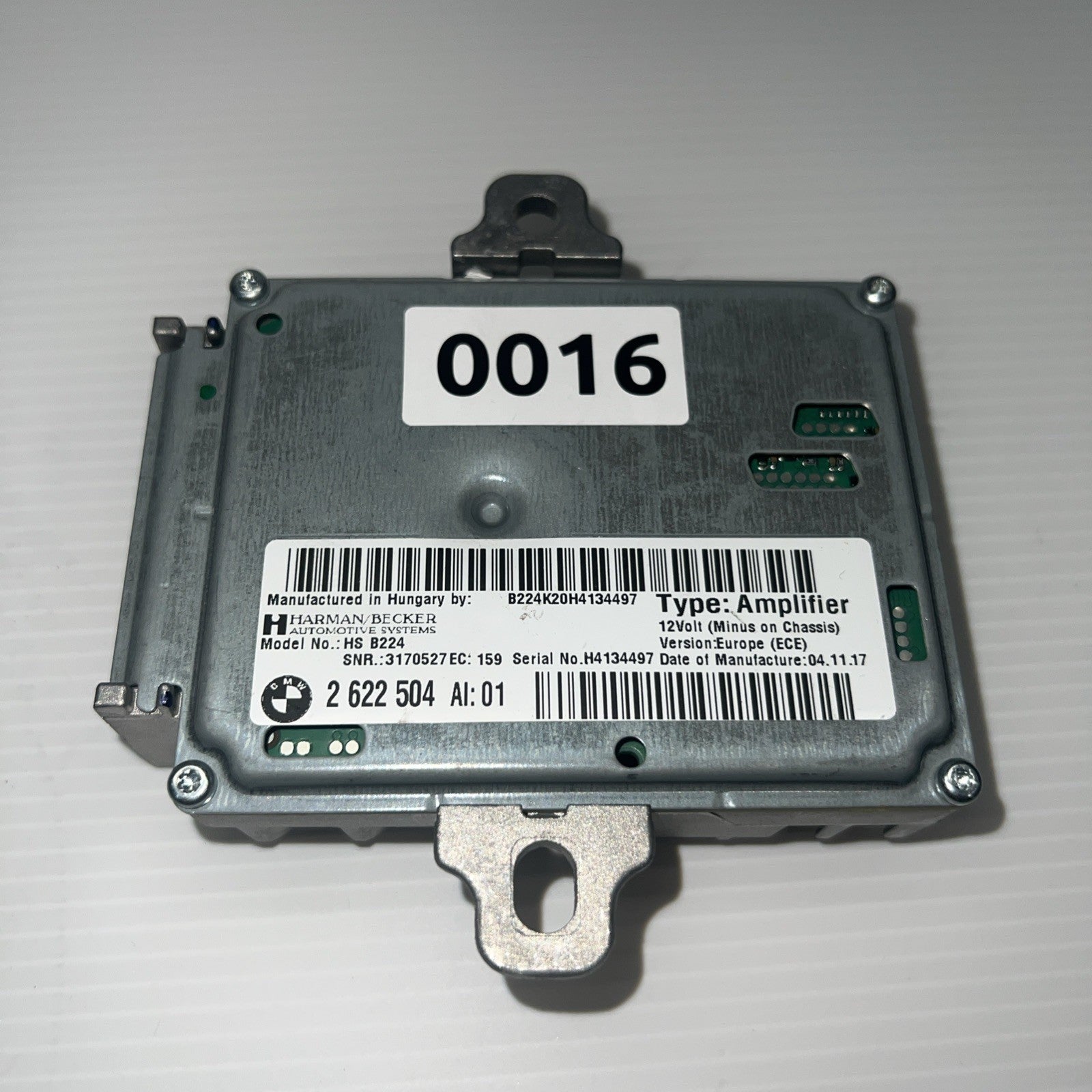 2011-2016 BMW F10 528i 535i 550i Harman Becker HS B101 AMP Amplifier OEM 2622504