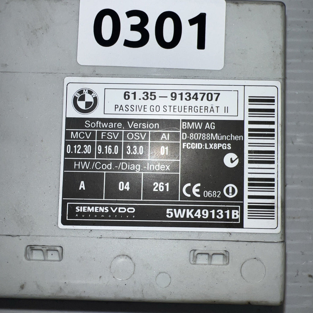 08-10 BMW 535i E60 OEM Passive Go Comfort Access Module 9134707