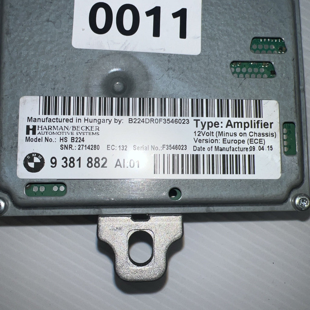 2011-2016 BMW F10 528i 535i 550i Harman Becker HS B101 AMP Amplifier 9381882 OEM
