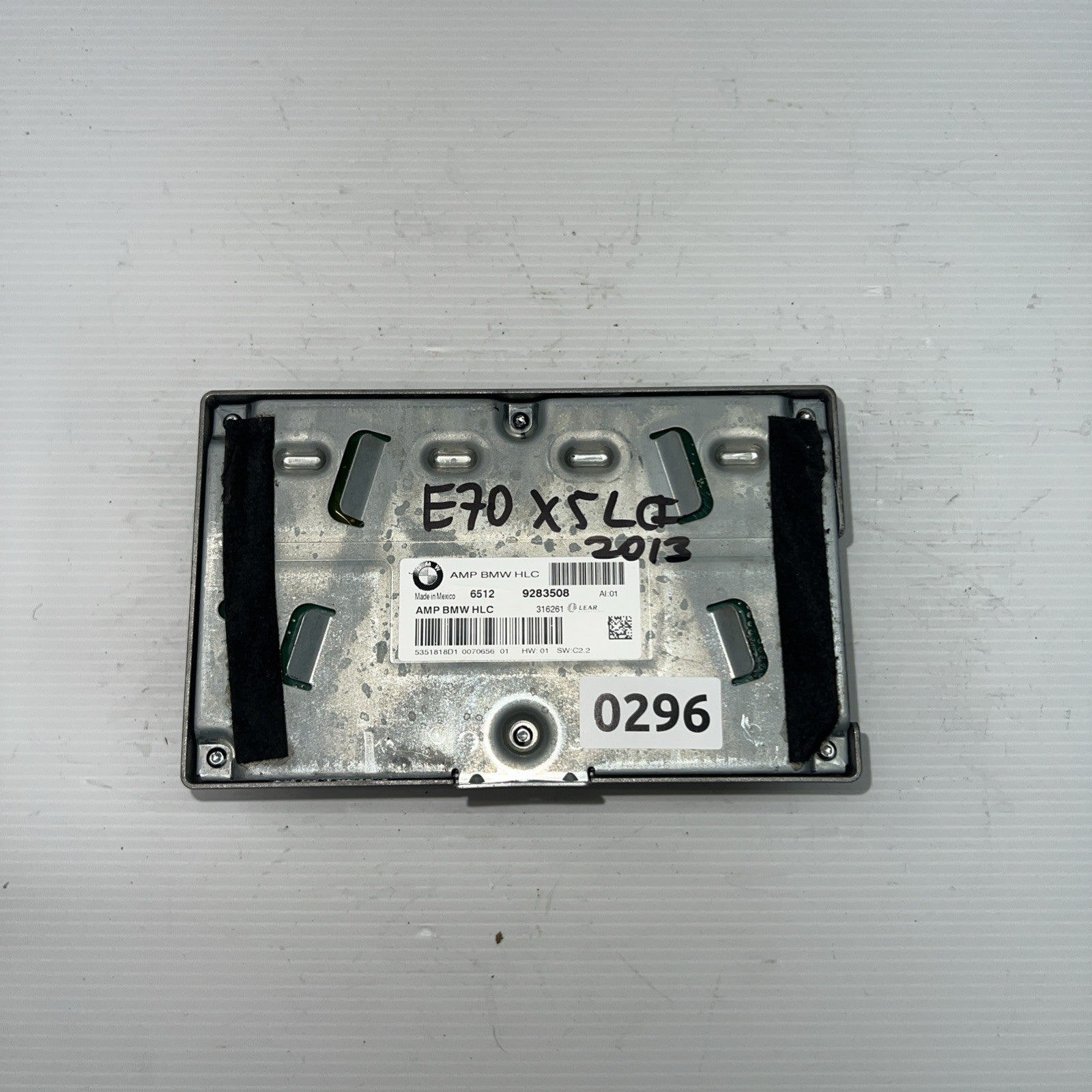 2013 BMW X5 Lear Sound HLC Radio Audio Amplifier Amp 6512 9283508 OEM