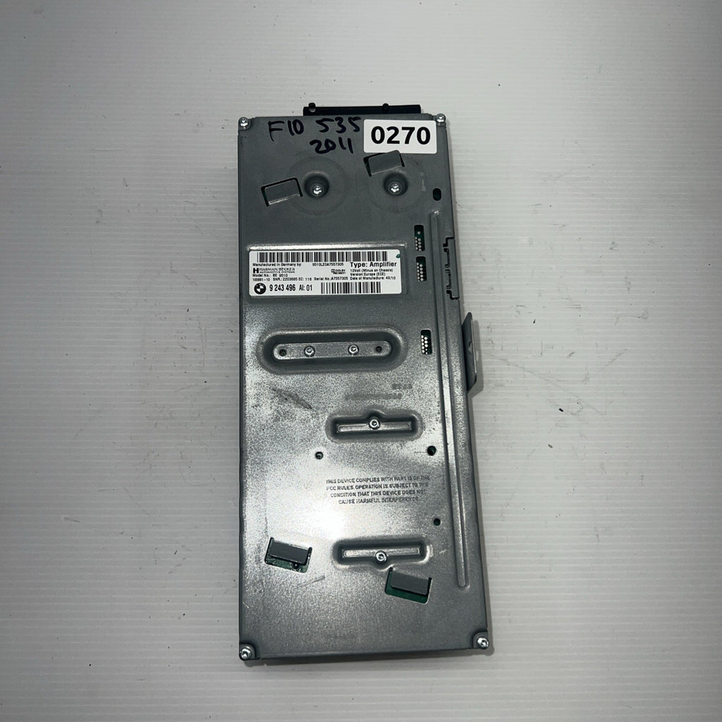 2011-2016 BMW F10 535Xi Harman/Becker Radio HIFI Audio Amplifier AMP 9243496 OEM