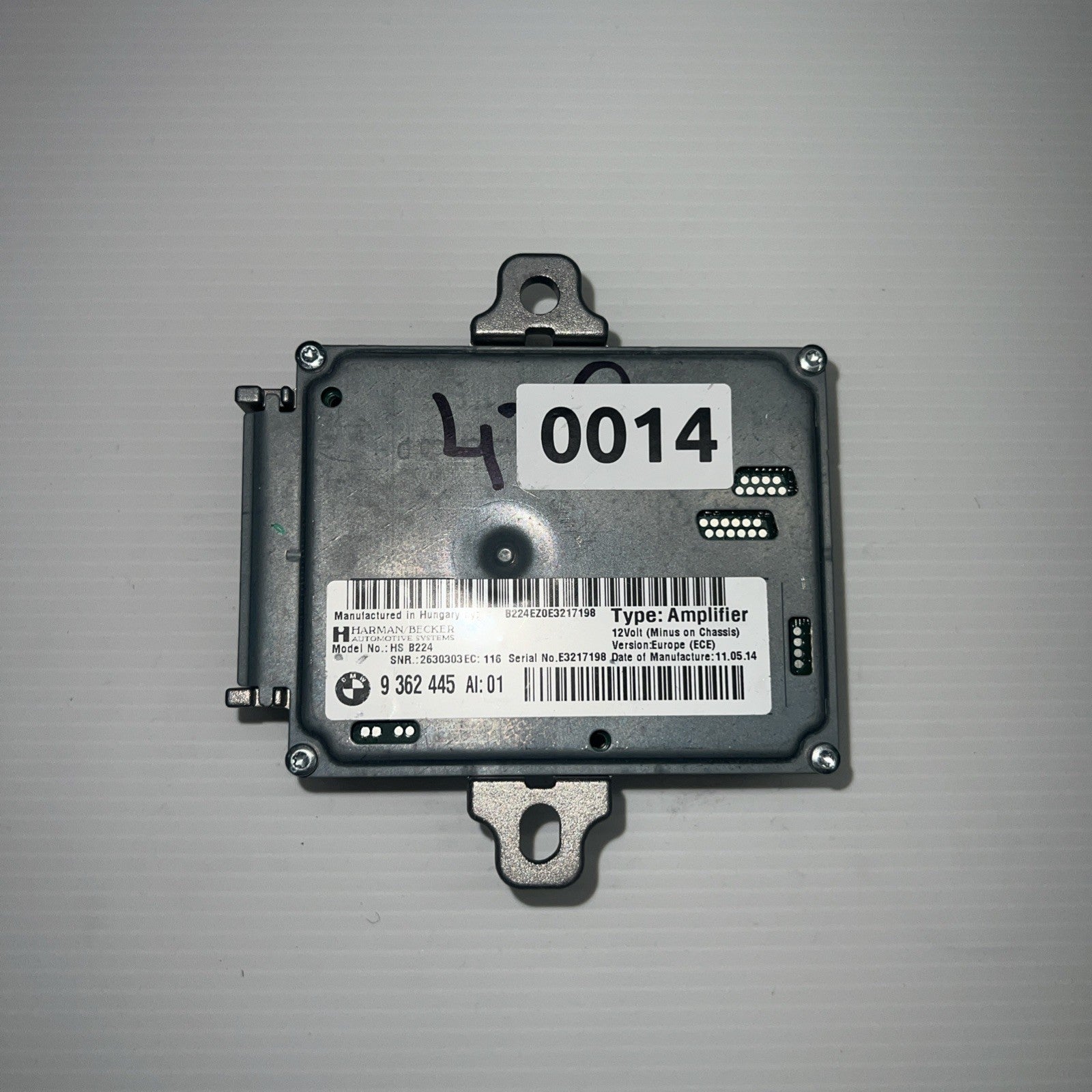 2011-2016 BMW F10 528i 535i 550i Harman Becker HS B101 AMP Amplifier 936244501