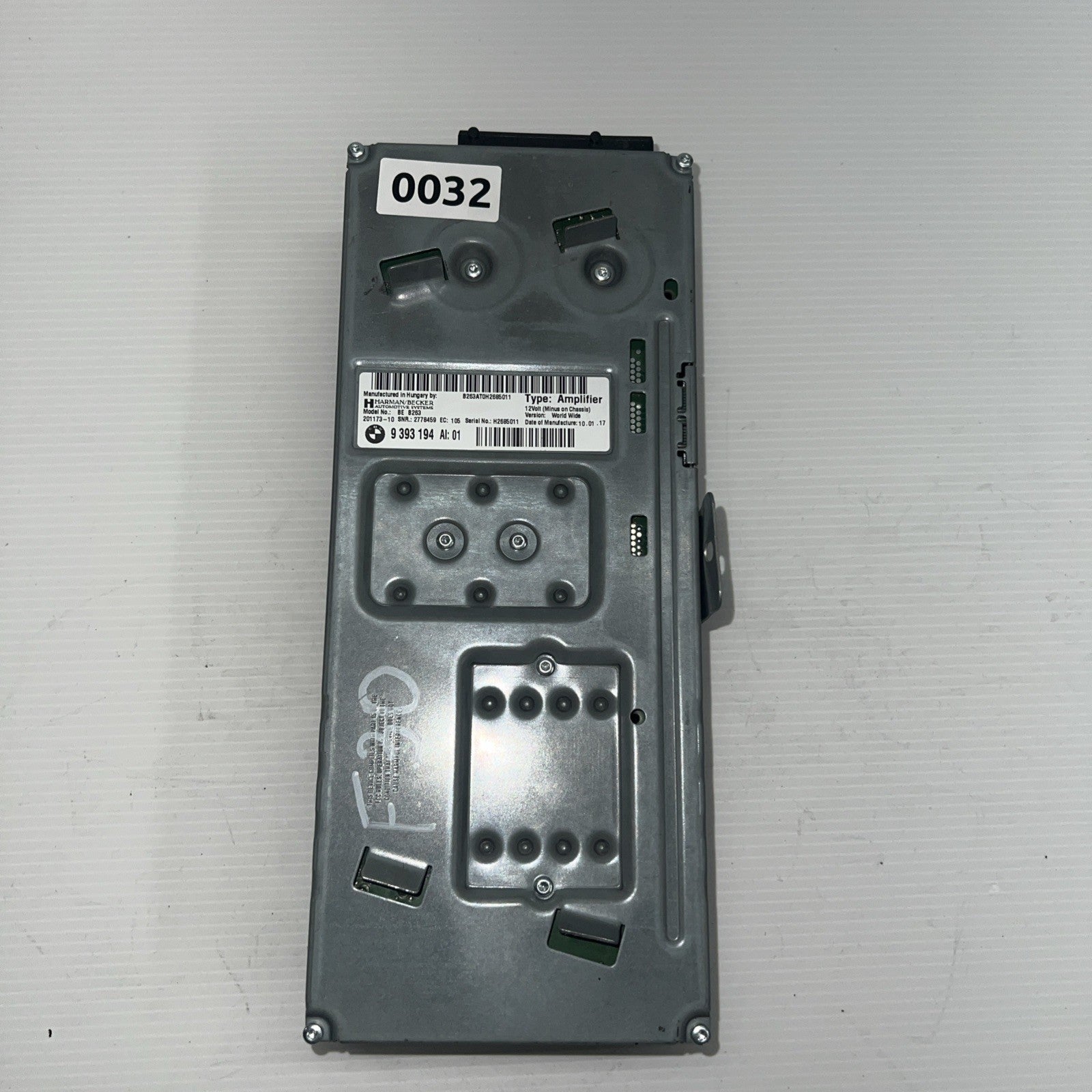 2014–2018 BMW M3 F80 Harman Becker Audio Amplifier AMP OEM 9393194 65129393194 