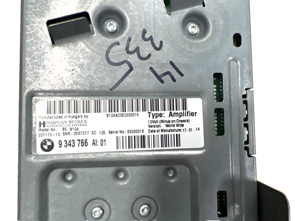2014-2018 BMW X5 X6 F15 F16 F85 F86 - HARMAN/BECKER AMPLIFIER 9343766