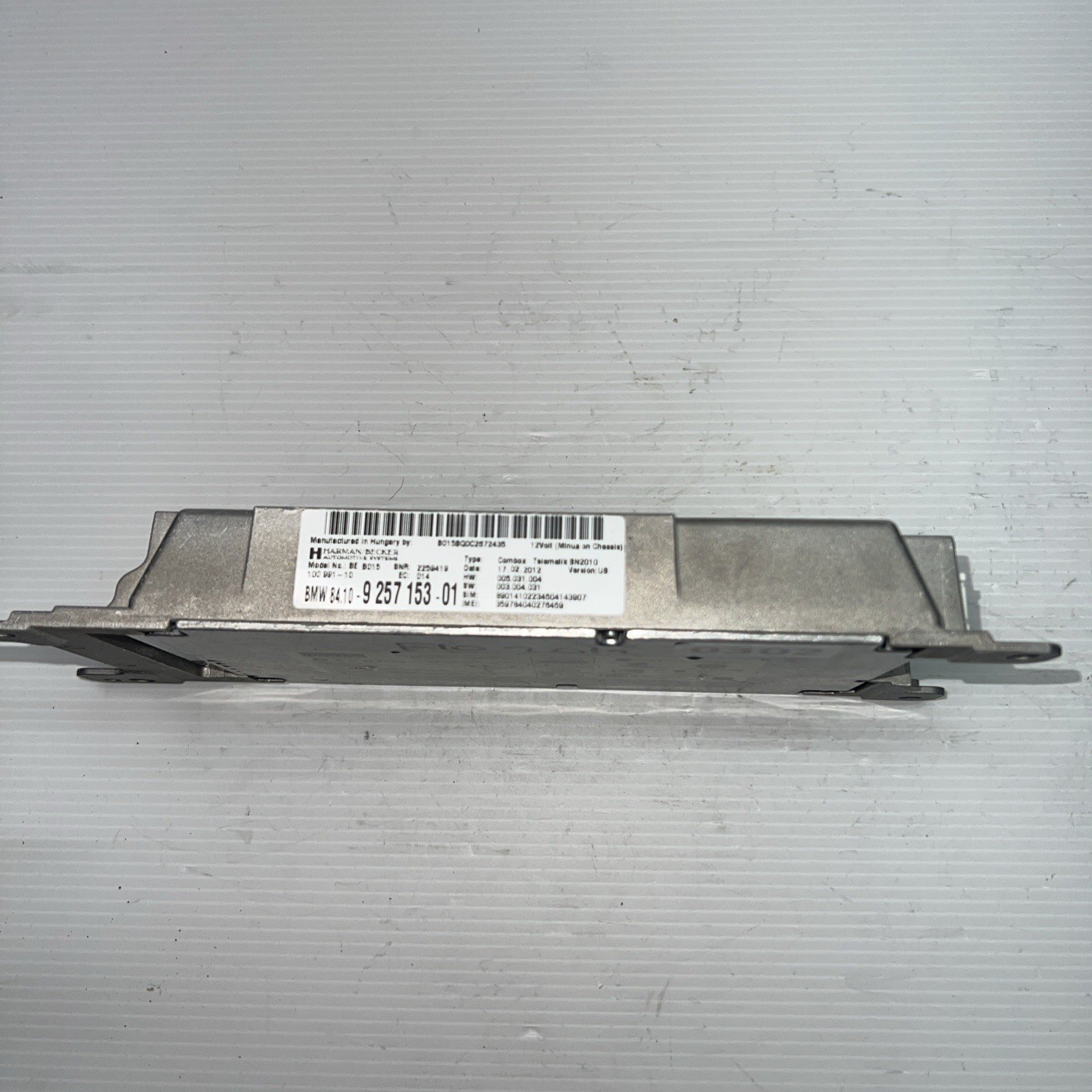 2012-2016 BMW 328i Telematics Bluetooth Communication Control Module 9257153 OEM