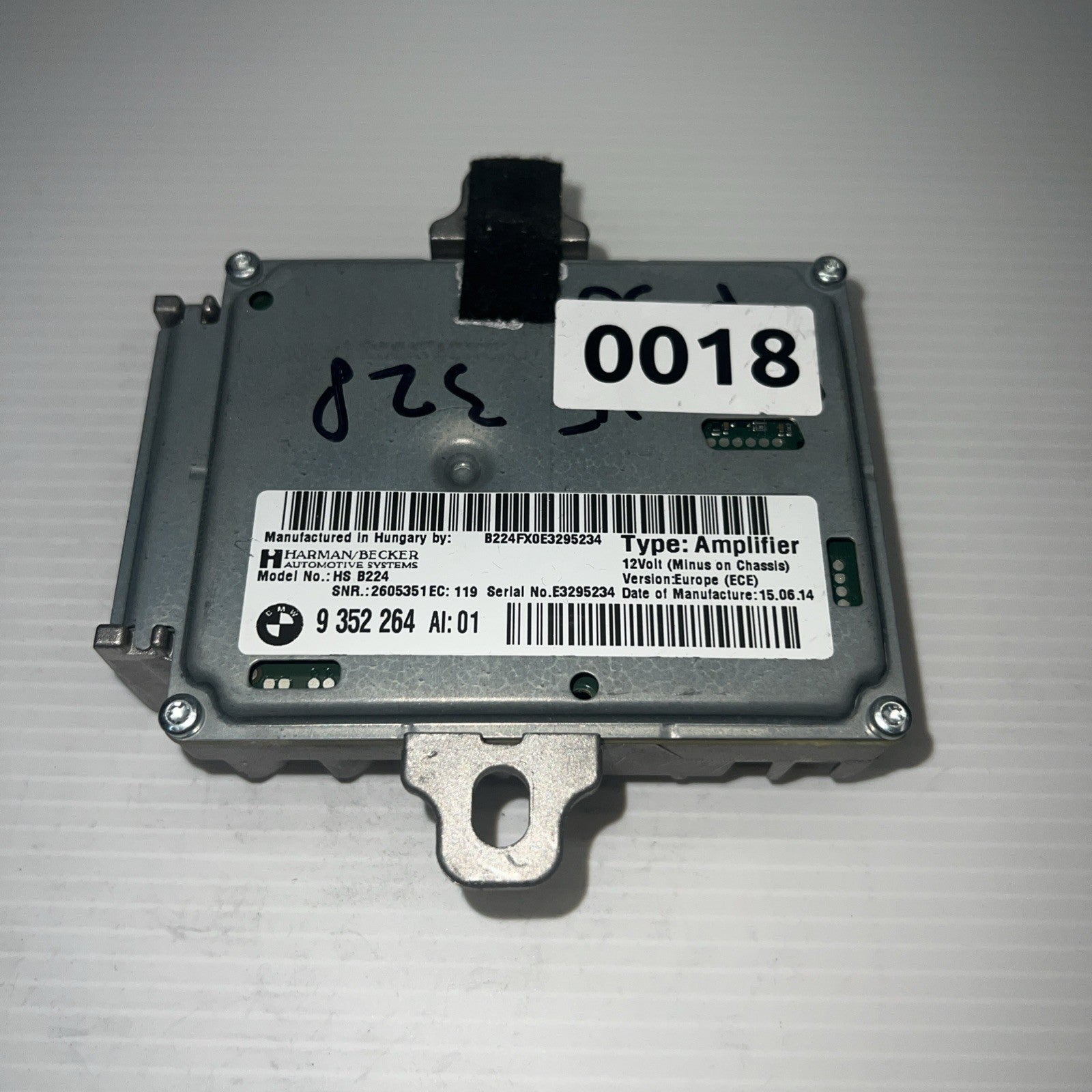 2011-2016 BMW F10 528i 535i 550i Harman Becker HS B101 AMP Amplifier 9352264 OEM