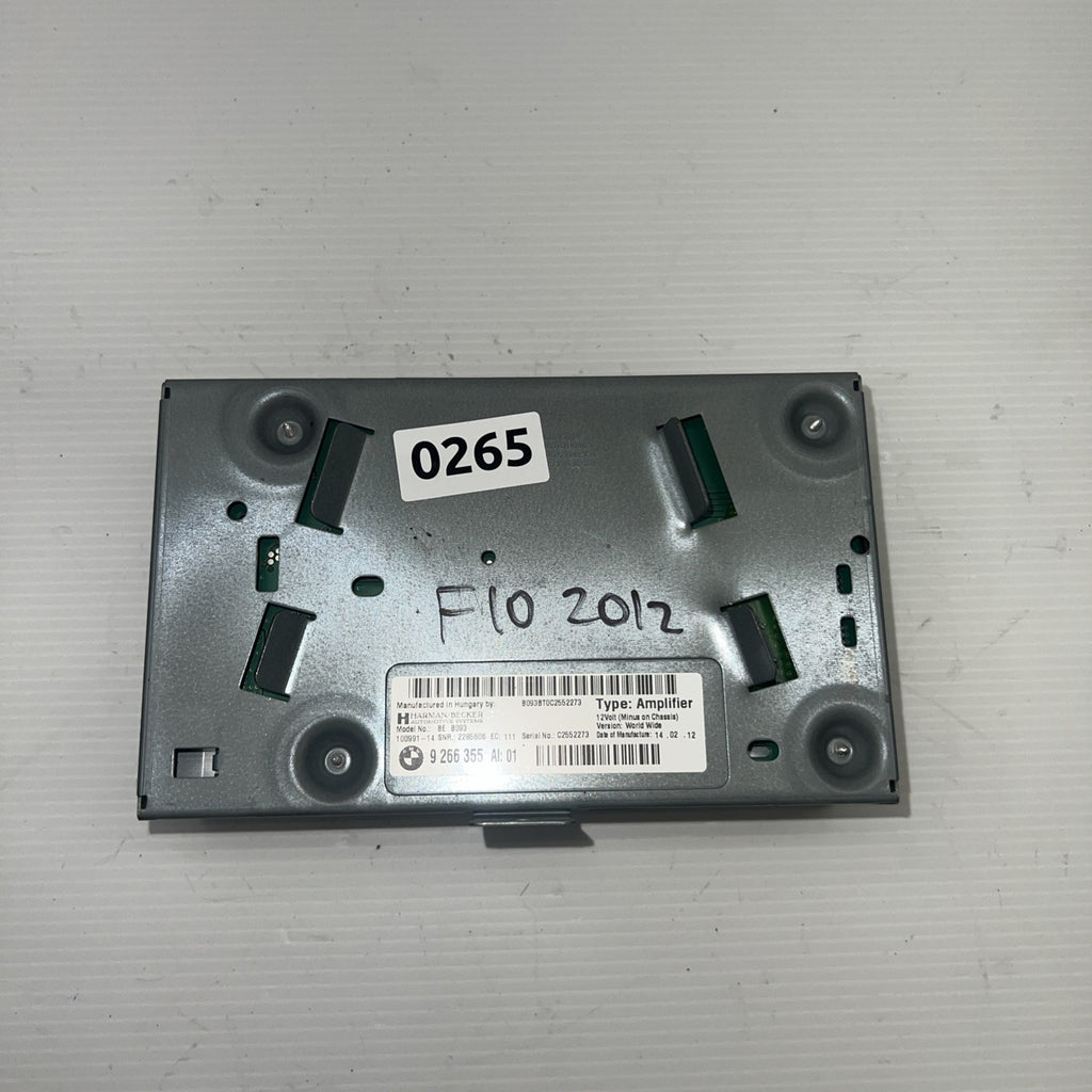 2011 - 2016 BMW F10 528 535 550 Hi-Fi Stereo Audio Amplifier Amp OEM 9266355