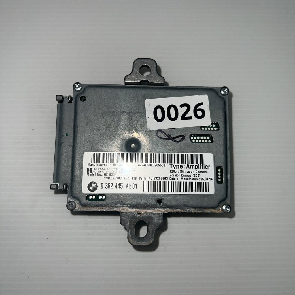 2011-2016 BMW F10 528i 535i 550i Harman Becker HS B101 AMP Amplifier 936244501