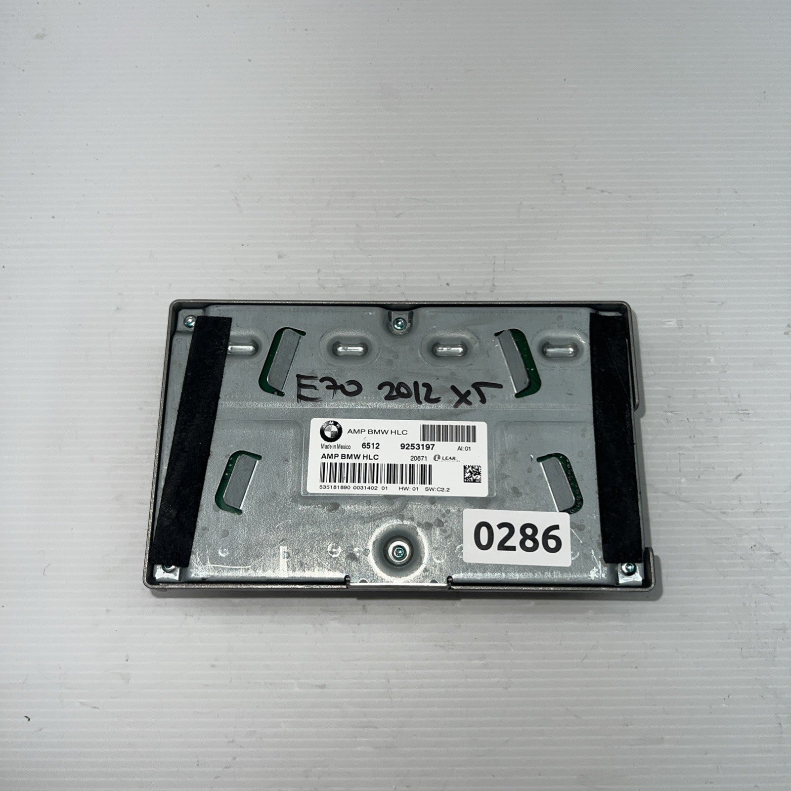 2012 BMW X5 AUDIO AMPLIFIER CONTROL MODULE OEM 9253197