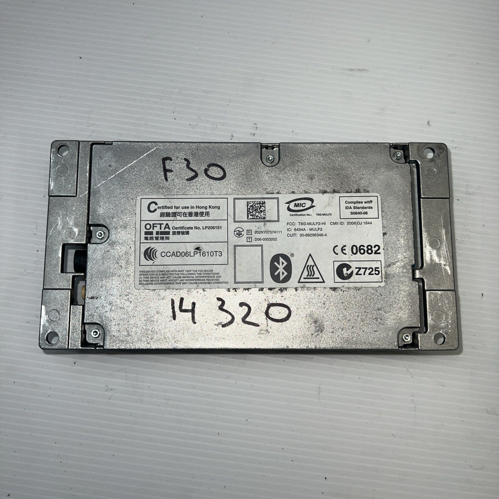 BMW 1 3 5 E60 E70 E81 E90 F01 F10 Bluetooth Control Module High MULF2 9229740