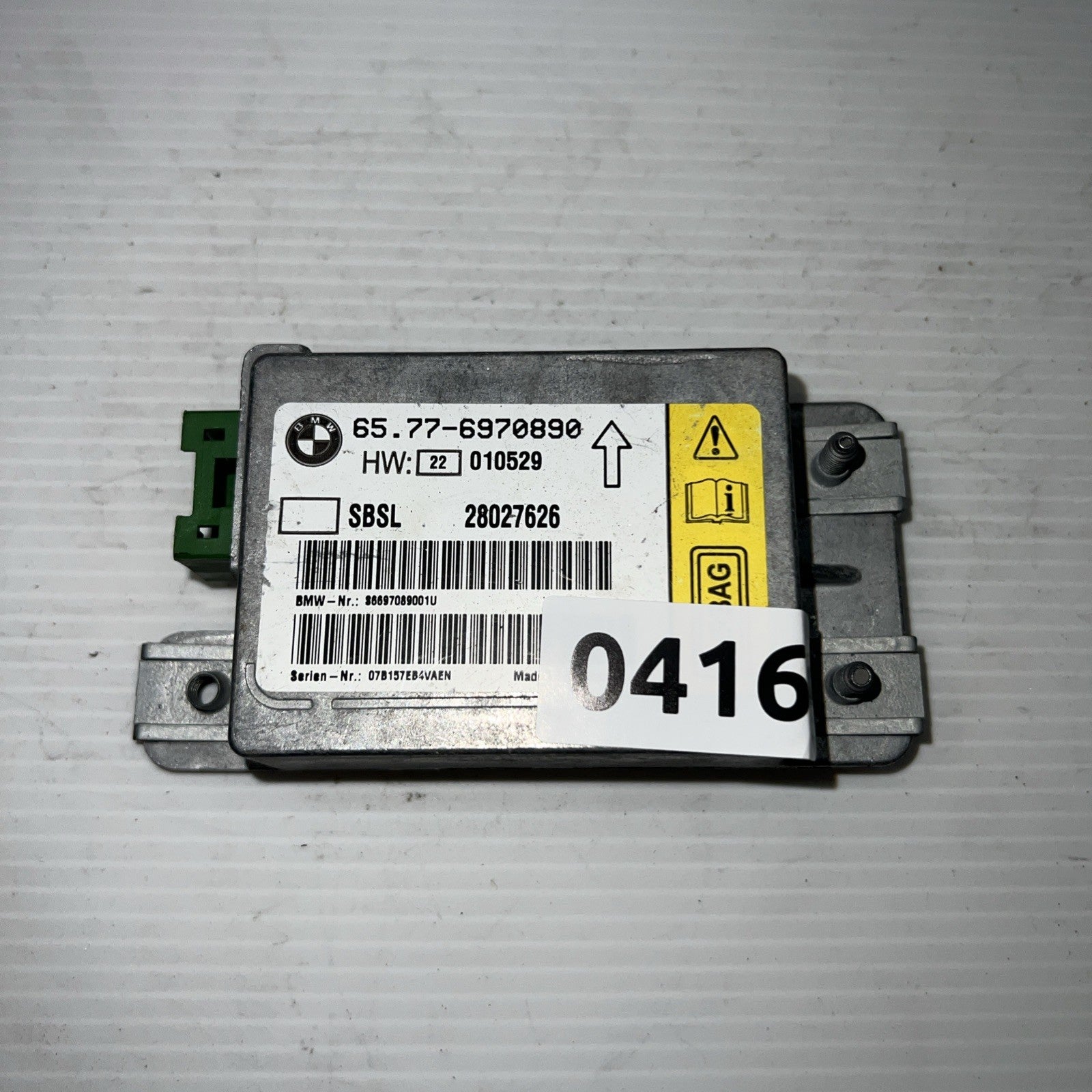 2006 BMW 7 Series SRS Control Module Unit OEM 65.77-6970890 OEM