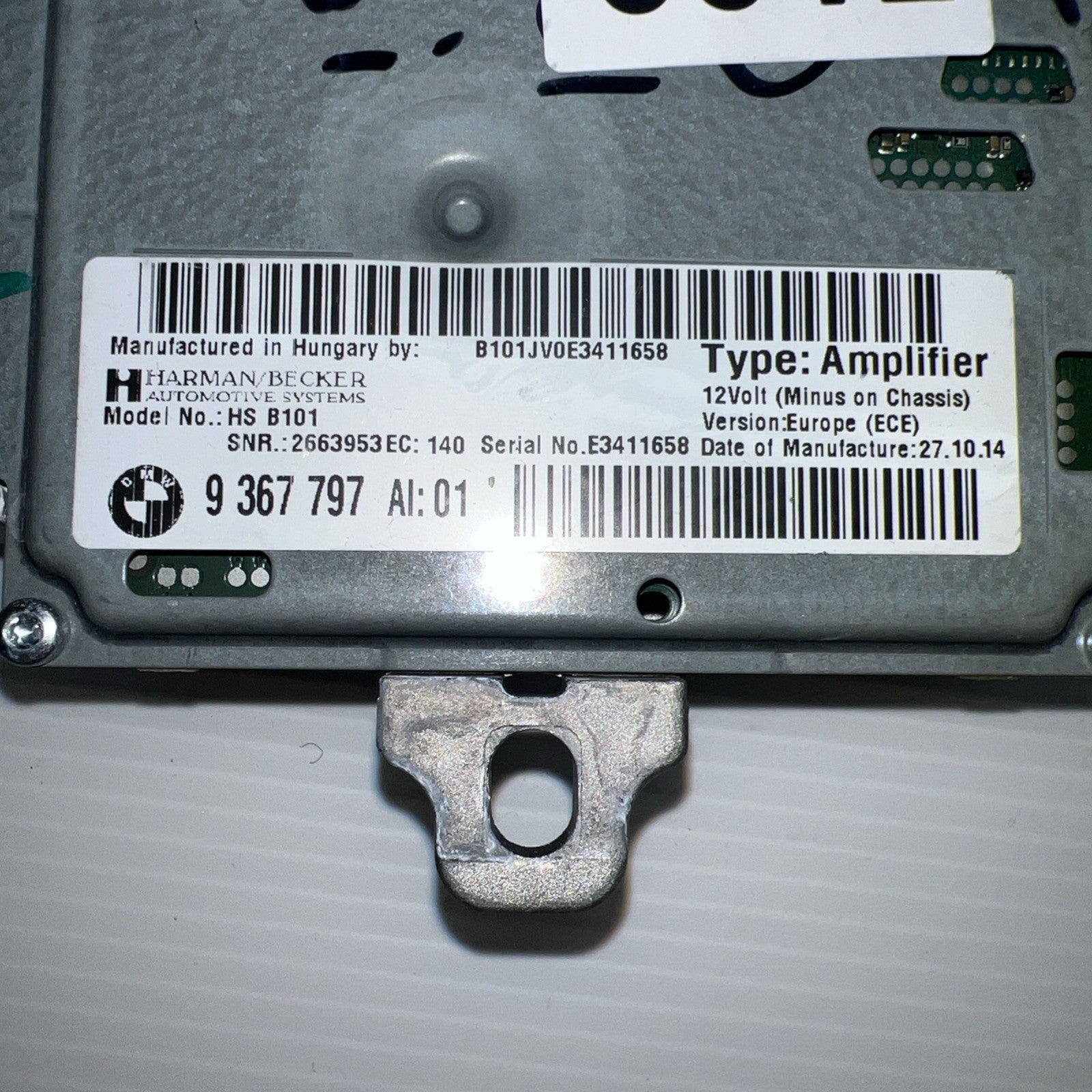 2011-2016 BMW F10 528i 535i 550i Harman Becker HS B101 AMP Amplifier 936779701