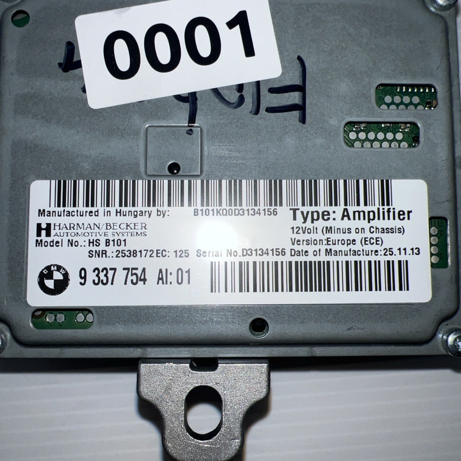 2011-2016 BMW F10 528i 535i 550i Harman Becker AMP Amplifier OEM 933775401