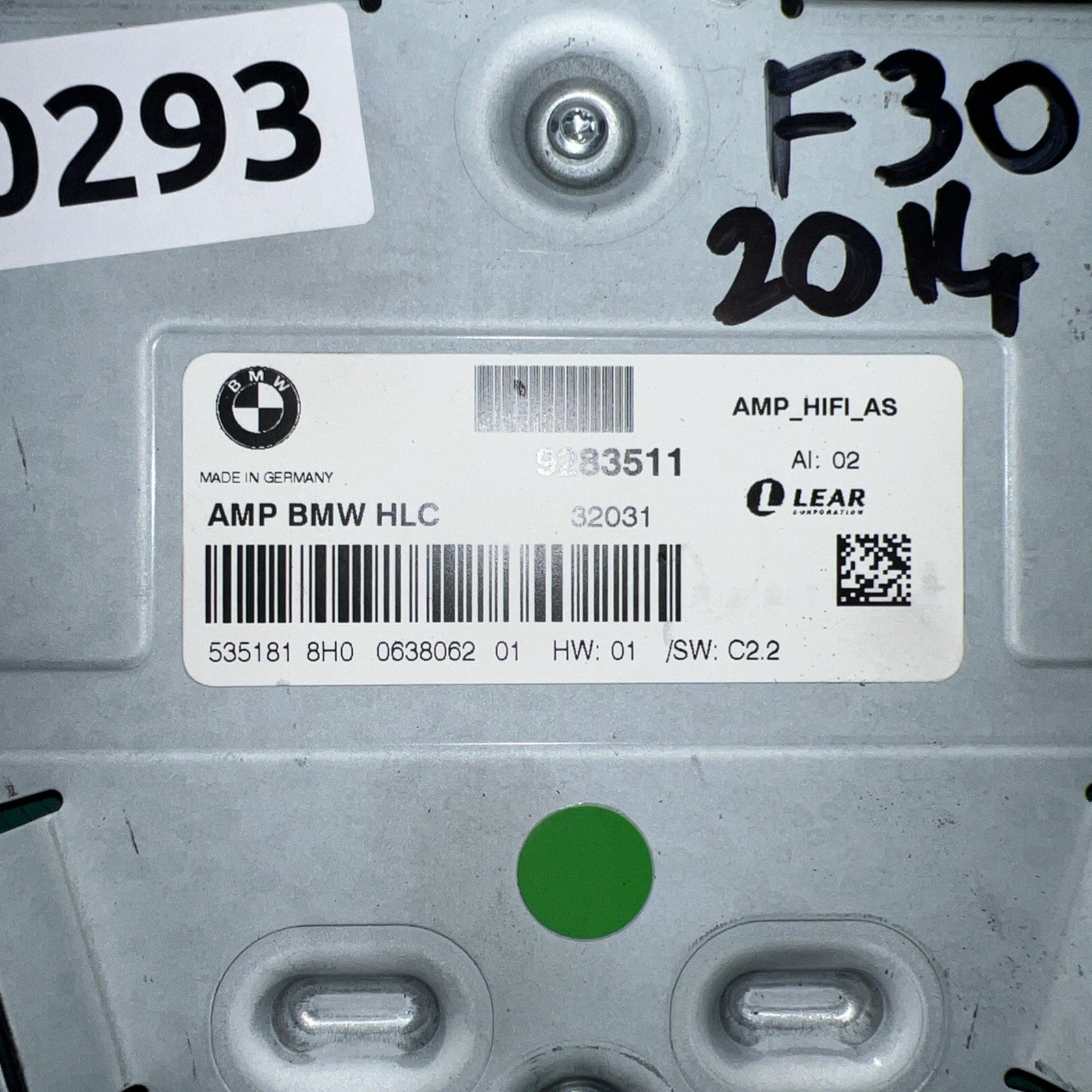 2012-2015 BMW 328i Radio Amplifier 9283511