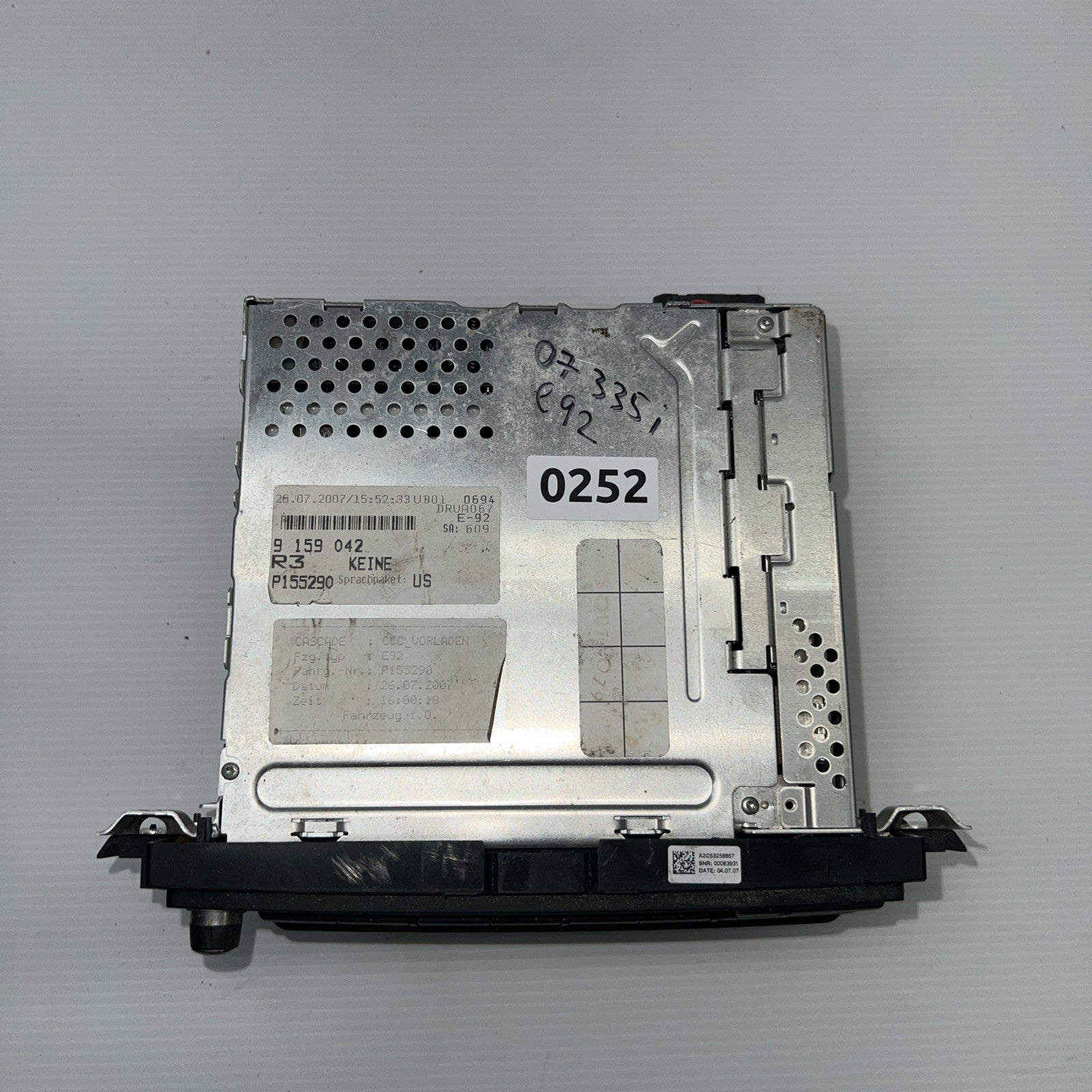 ✅ 07-09 BMW M3 328I 323I 335I NAV GPS RADIO CD DVD 6583 9159042-01 (HW 12.4)