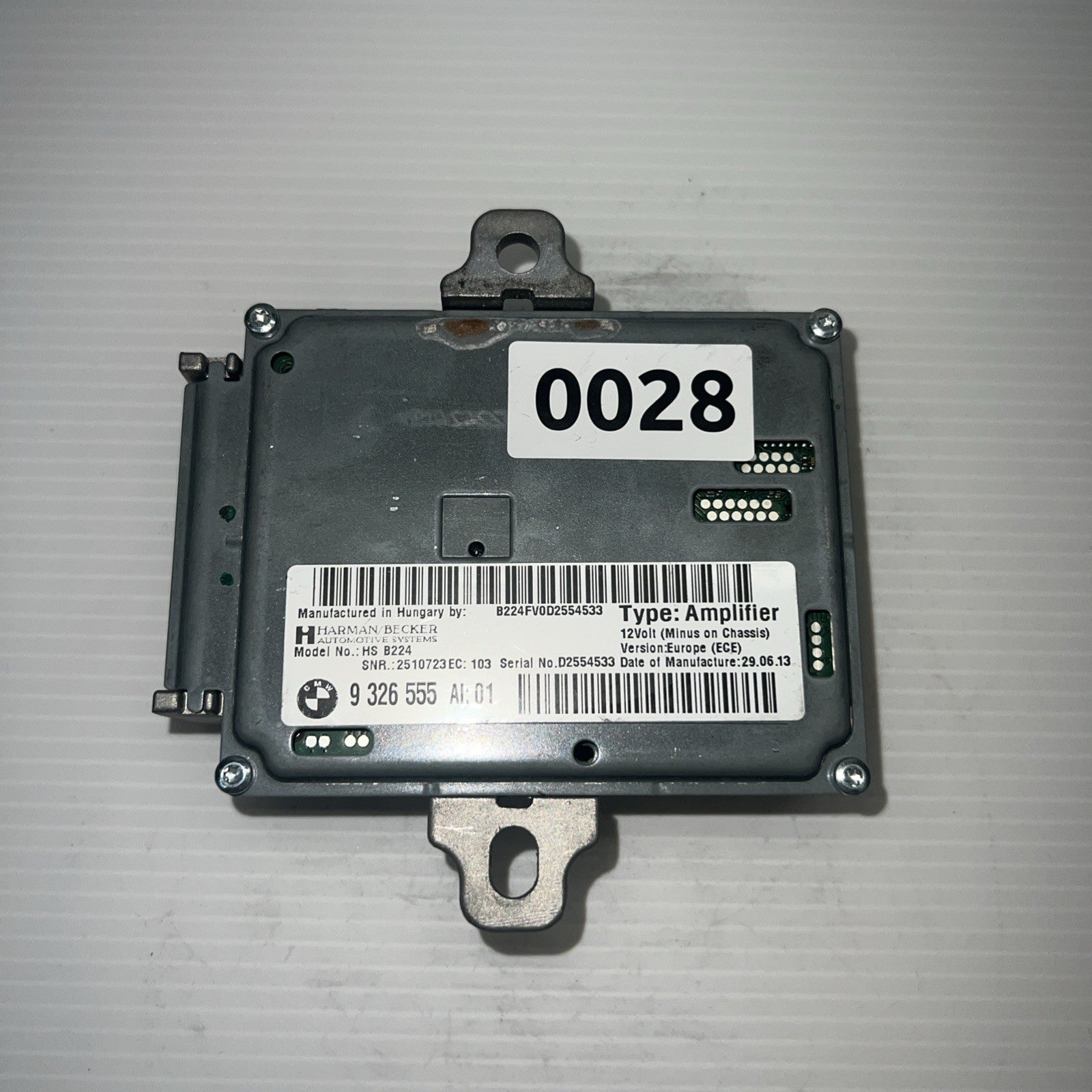 2011-2016 BMW F10 528i 535i 550i Harman Becker AMP Amplifier 932655501 OEM