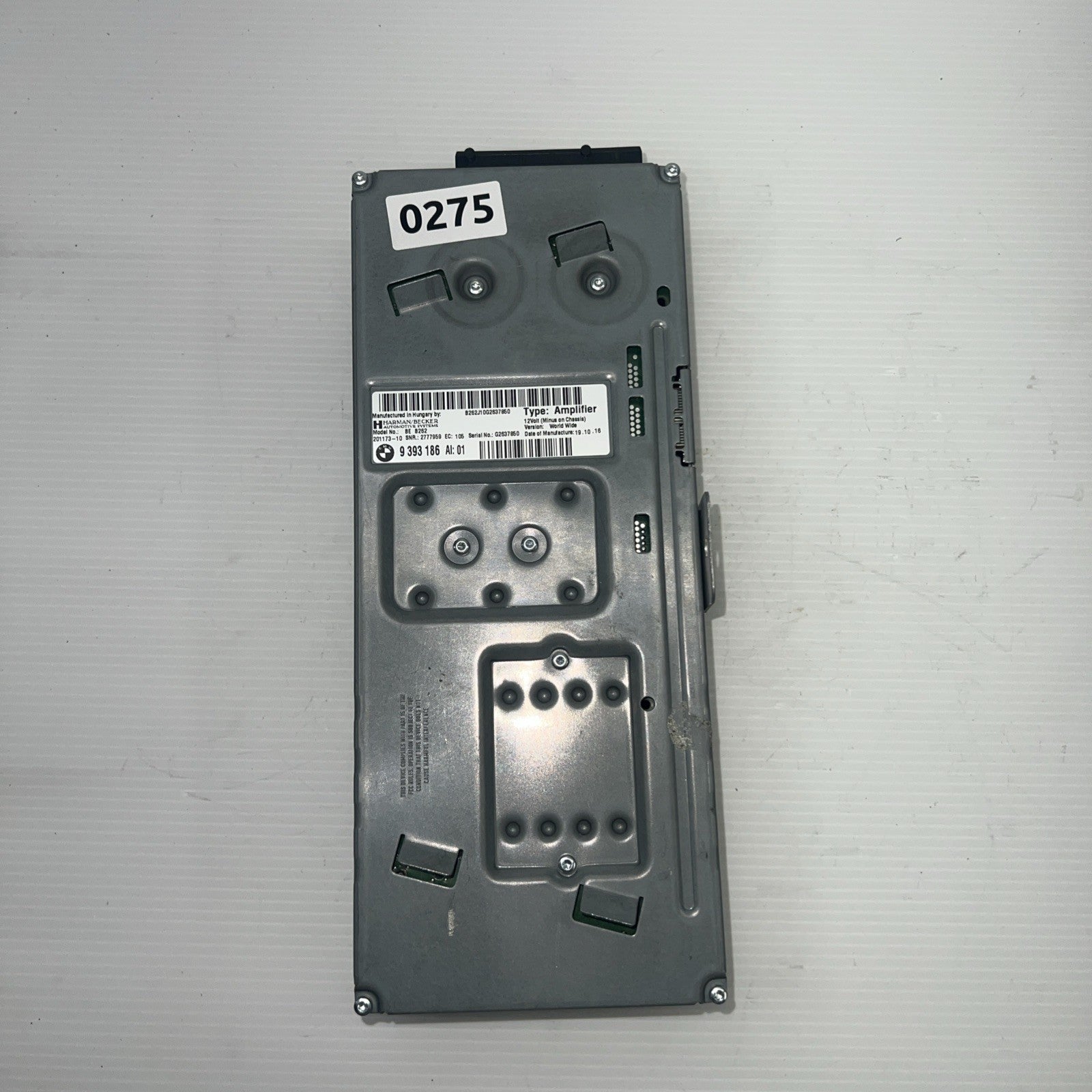 16 BMW 328I GT XDRIVE F34 AUDIO SOUND AMP AMPLIFIER HARMAN KARDON 9 393 186 OEM