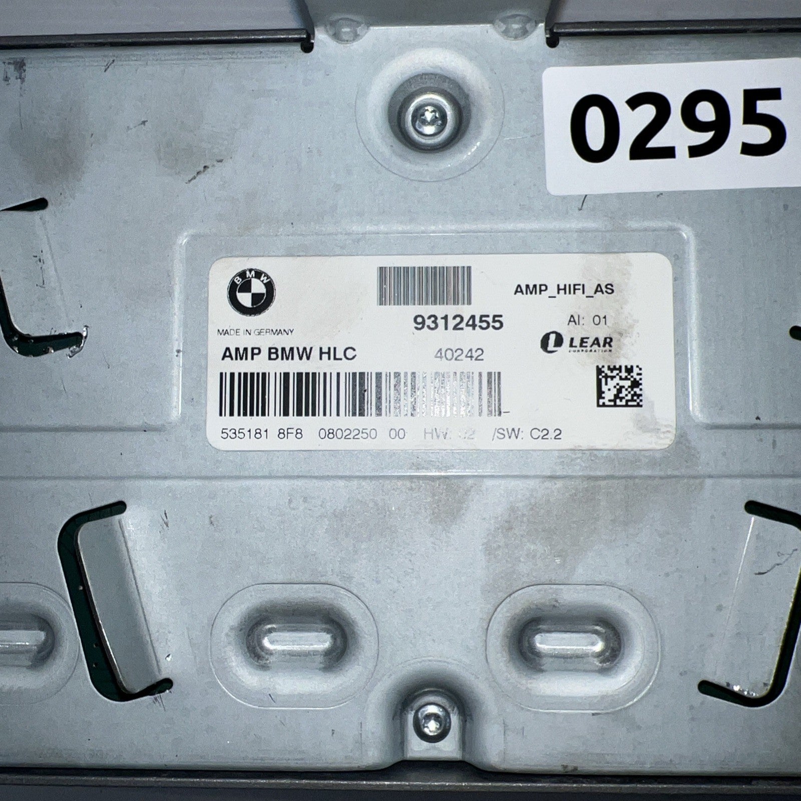 12 13 14 15  BMW 328d F31 Radio HIFI Lear AMP Amplifier  9312455