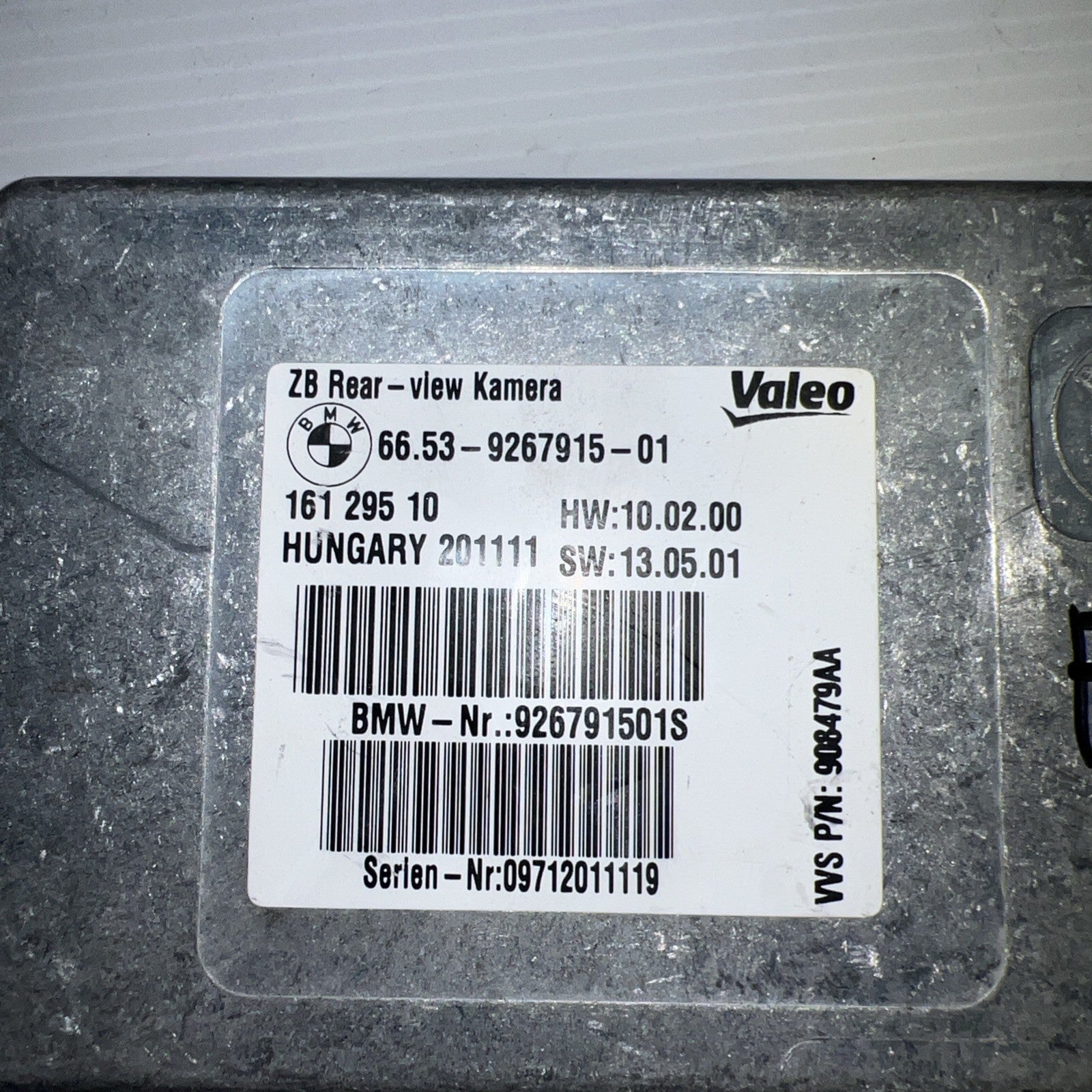 BMW F01 F06 F10 F30 Valeo Rear Backup Camera Control Module Unit OEM 908479AA