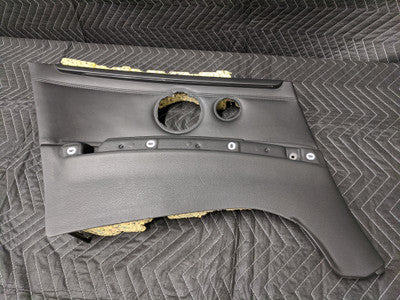 BMW E93 M3 Convertible Lateral Trim Panel Novillo Black Leather Rear Left 51437891111
