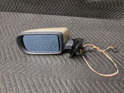 BMW E38 7-Series Electric Heated Exterior Mirror Left Driver Kaschmirbeige Metallic 51168191307