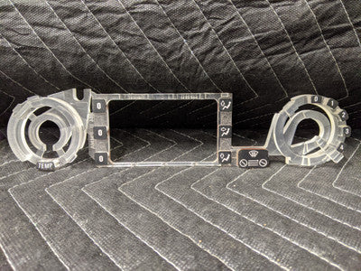 BMW E30 3-Series Climate Control Illumination Plate 64111385872